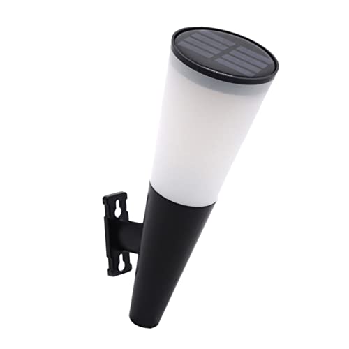 LIFKICH Solar Powered Wall Lamp Outdoor LED Garden Light for Patio Pathway Weather Resistant Lighting Tool with Material for Front Door Driveway