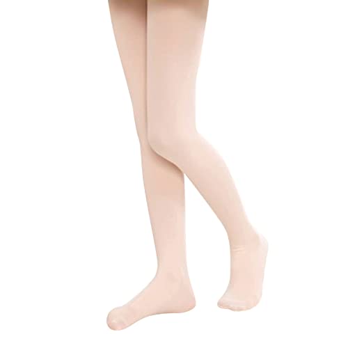 Solid Color Pantyhose for Toddler Kids Girls Stretchy Tights Ballet Dance Pantyhose Nylon Stockings (Pink, 2-4 Years)