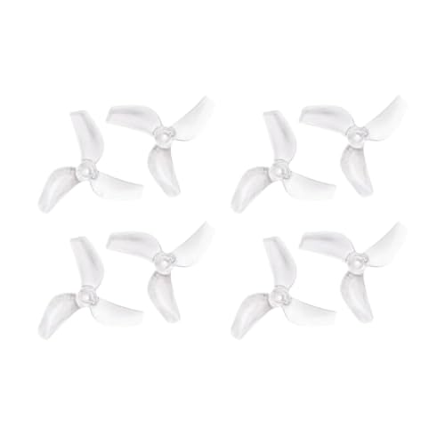 Hélice PC 3 pales 1mm pour drone freestyle micro racing 65mm transparent
