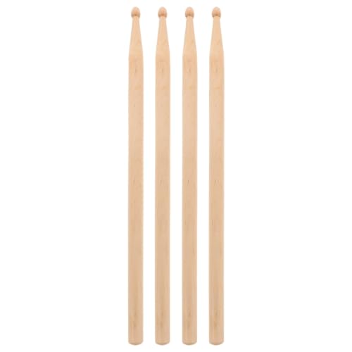 Baquetas de madera maple 5B juego 4 piezas beige miniatura 1