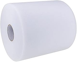 Tulle Roll 6 inches x 200 Yards Fabric Spool for Dresses Party Festival Décor (White)
