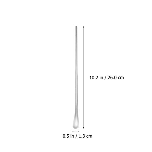 BESTonZON Roerstaafjes Rvs Drank Roer Sticks Koffie Roerstokjes Bar Menglepel Metalen Hoofd Top Voor Cocktail Thuis Bar… - Afbeelding 5