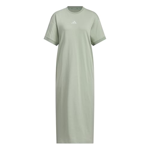 adidas green t shirt dress Women's Word T-Shirt Dress, Silver (JN9971), L Clothing, Shoes & Accessories Clothing