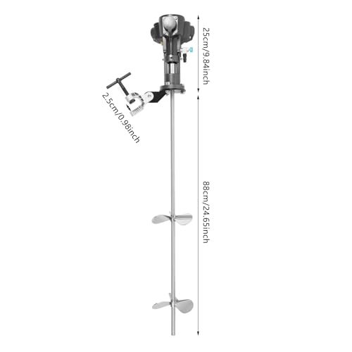 Agitador neumático, agitador Industrial, Mezclador de Barril con Abrazadera, agitador de Aire, Herramienta para Mezclar Pintura, Mezclador neumático, Mezclador de Pintura Industrial, mezclad