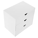 BUGUUYO Organizer Box für Schublade Facher Schreibtisch Organizer mit Mehreren Fächern für Büro Schreibwaren und Make Up zur Aufbewahrung von Dokumenten Notizen und Kleinen