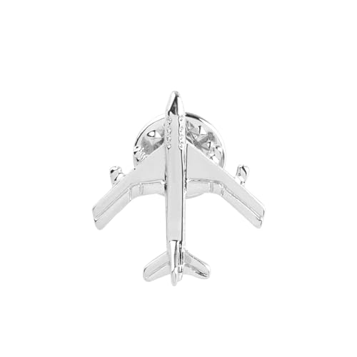 Image of SEIRAA Airplane Brooch Pin Aircraft Brooches For Pilot Flight Attendants Aviation Plane Jewelry