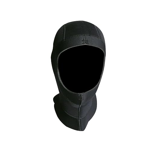 KESYOO Diving Hood Cap Thick Neoprene Wetsuit Hat for Surfing Snorkeling UV Protection Comfortable Fit for Water Sports Black