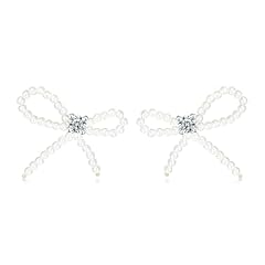 Pearl Bow Earrings
