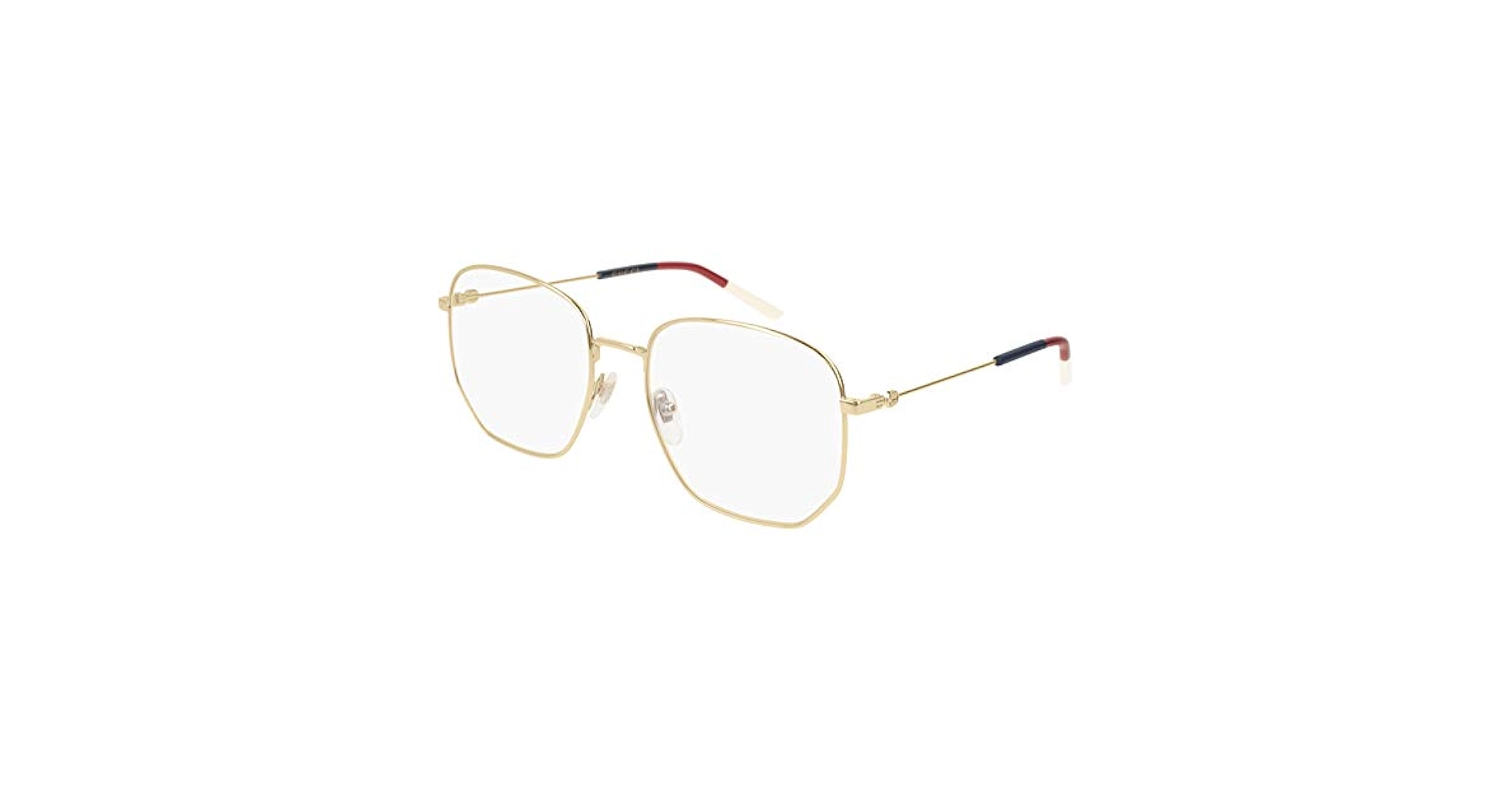 Gucci☆えなみ Gucci GG 0399O 002 Light Gold Metal Rimless Eyeglasses 56mm