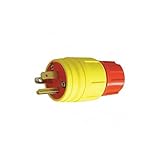 Plug,Industrial,5-15P,15A,125VAC,Yellow