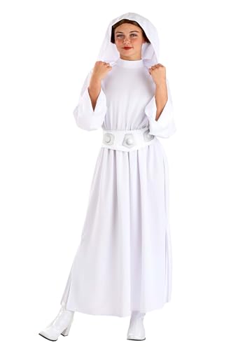 Jazwares Princess Leia Costume for Women - Officially Licensed Premium Star Wars Cosplay Outfit Small