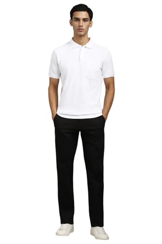 Image of Louis Philippe Men's Cotton Solid Slim Fit T-Shirt