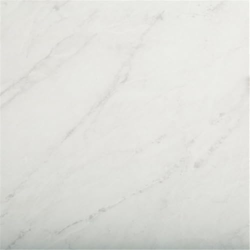 Walker Edison Mid Century Modern Marble Gold Rectangle Coffee Table Living Room Accent Ottoman Storage Shelf, 42 Inch, Marble and Gold