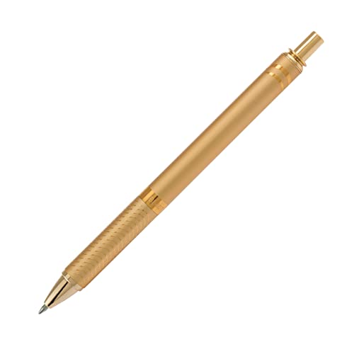 PENTEL EnerGel Alloy Retractable Gel Pen, Gold Barrel, Black Ink, Includes Gif Box (BL407XABX)