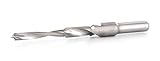 Schaftdurchmesser 8mm; Schaftlänge 25mm; ØStufe1 5mm; L Stufe1 36mm; ØStufe2 7mm; ØStufe3 10mm; L Stufe3 20mm; mit Tiefenstellring