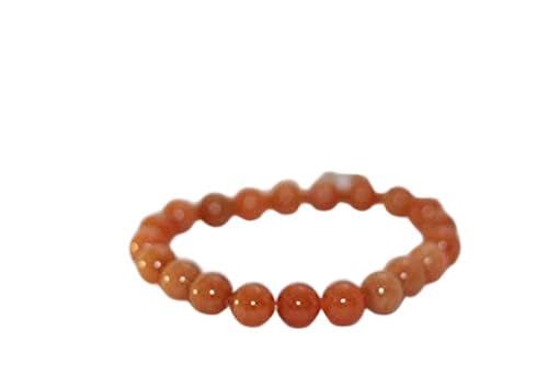 Bracelet perles aventurine orange 8mm LKBEADS de qualité supérieure