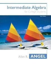 Intermediate Algebra for College Students 0131400606 Book Cover