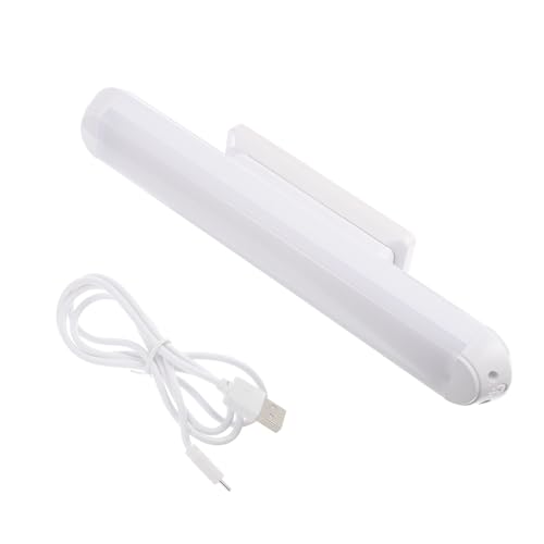 Lurrose Luz LED Recargable USB para Espejo de Maquillaje Alimentación Electromagnética, Luz Profesional 24 CM para Tocador y Baño, Adecuada para Fotografía y Vídeo