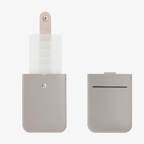 Generic Pull-Out Card Organizer,card organizer wallet,Credit card wallet,stackable pull-out card holder,Buckle leather storage bag4PCS, Pink, black, red, light blue4