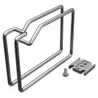 Guide-câble pour armoire réseau 26x125x88 mm anneau de rangement chromé