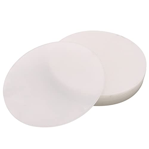 Discos acrílicos en blanco circulares transparentes de 4 pulgadas, 10 unidades de 0.08 pulgadas de grosor, panel acrílico redondo transparente para marcos de fotos, pintura, manualidades Cover