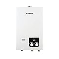CAMPLUX Propane Tankless Water Heater 2.64 GPM, CM264 Gas Tankless Water Heater Indoor, 68,000 BTU On Demand Instant Hot, White