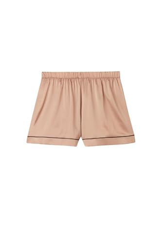 Woman's Piped Silk Shorts