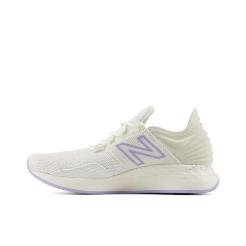 Image of New Balance Kid's Fresh Foam Roav V1 Lace-up Running Shoe, Sea Salt /Turtledove /Daybreak, 6.5 Wide Big Kid
