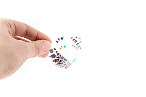 21 PCS Face Gems Face Jewels Self- Adhesive Glitter Tattoo Sticker Festival Gems Rave Party Body Make Up B1ZAKMIX-A - Image 8