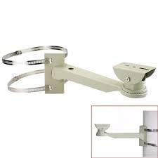 JK Vision Security 360 Degree CCTV Camera Stand for Pole Bracket Hoop Mounting Bullet Camera Stand Bracket