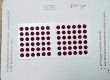 Eyetex Pallavi Sticker Kumkum - Maroon Color - Size P7 (Pack of 15)