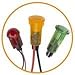 655-2103-103F, LED Panel Mount Indicator Uni-Color Red 70mcd 2-Pin (25 Items)