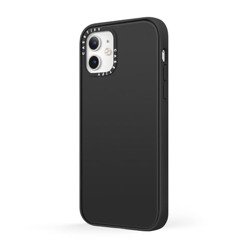 Image of CASETiFY for iPhone 12 Case - Impact Compatible with MagSafe Matte Black
