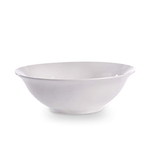 White Porcelain Serving Bowls – Set of 4 Pasta & Ramen Dishes – Cereal, Soup, Salad & Noodle Bowls – Classic Chip-Resistant Ceramic Tableware – Microwave & Dishwasher Safe – M&W - Image 4