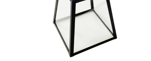 Image of Litex Industries: No Neck Square Metal Matte Black Pendant Lighting Fixture with Clear Glass