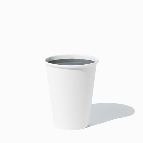 UNIQ 1000-Count 12 oz Paper Coffee Cups White Color | Disposable Hot Drink Cups for Coffee, Hot Chocolate, Tea, Smoothies | Lid Sold Separately | Hot Cup Factory