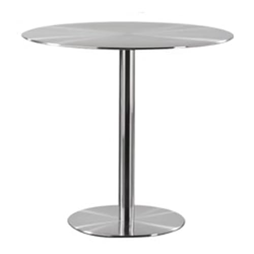 VOHJIXJYW Mesa de Bar Redonda, Mesa de cóctel con Base de Metal, Mesa de Bar de bistró, Adecuada para cafetería, Isla de Cocina, Comedor, bistró, cóctel, cafetería