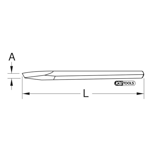 Buril BRONZEplus KS Tools herramienta antichispas de 400 mm para refinerías 2