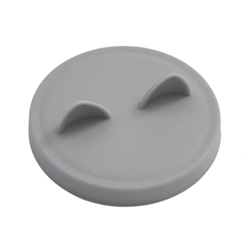 OHMO Dosendeckel Katzenfutter, Universal Silikon Deckel für Dosen für Tierfutter(70g, 85g, 200g, 400g usw.), BPA-frei, Gray, 2er-Set