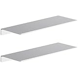 Danpoo Adhesive Floating Shelves for Wall Storage, Metal Wall Shelves for Living...