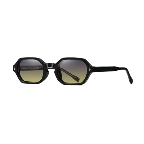 Lunettes de soleil vintage à petite monture rétro avec rivets pour homme et femme