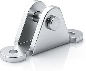 Ersatz für Stabilus Zubehör 023083 bis 1.500N Winkelbleche Befestigung ChellexX Halterung Anbauteile für RhedexX Gasdruckfedern Gasdruckdämpfern (#1-8mm - 023083) (4)