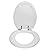 Dalton Toilet Seat Elongated Soft Close – White Oval Standard Wood Toilet Seat for Bathroom – Design House, 544288