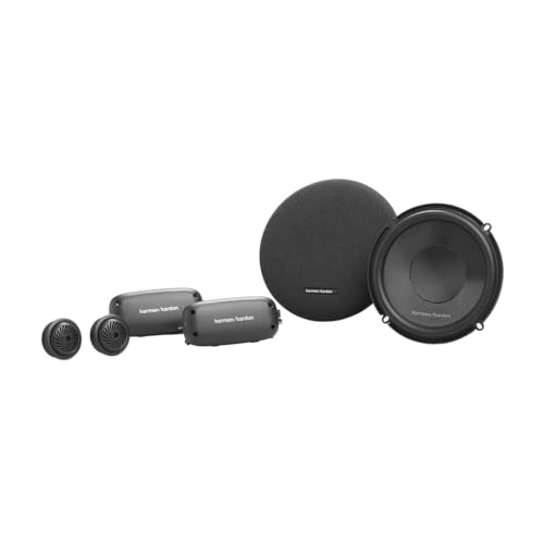 Harman Kardon FIT 6C Komponenten Lautsprecher Auto 16mm (6,5 Zoll): Car HiFi Lautsprecher mit 50W RMS und 400W Peak, klare Stmmen Nachrüst-Boxen Set - 2 Tieftöner + 2 Hochtöner
