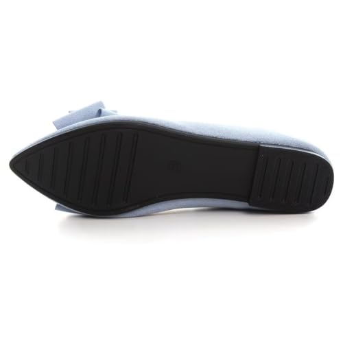 Image of TN TANGNEST Women Fashion Bowknot Flats Comfort Pointed Toe Dress Shoes