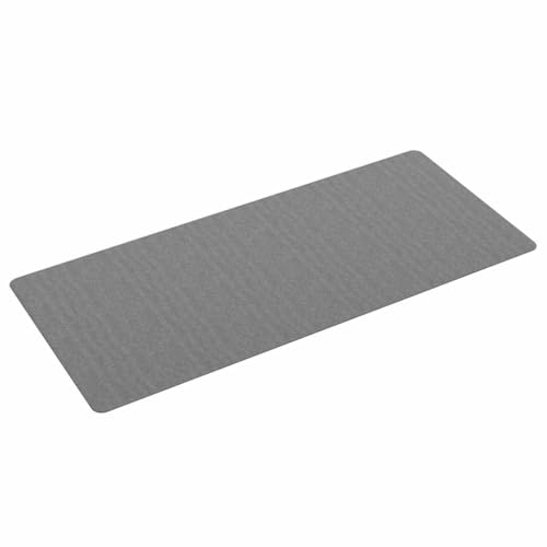 Tapis polyester doux gris lavable pour éliminer les traces de pas - 4