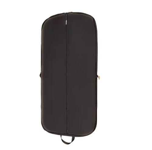 Habrur Clothes Cover 2pcs Garment Bag Travel Foldable Suit Bag For Men Suits Tuxedos Coats Uniform Suit Bags (Color : Black, Size : 60 * 110cm)