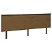 vidaXL Testiera per Letto Miele 204x6x82,5cm in Legno Massello di Pino