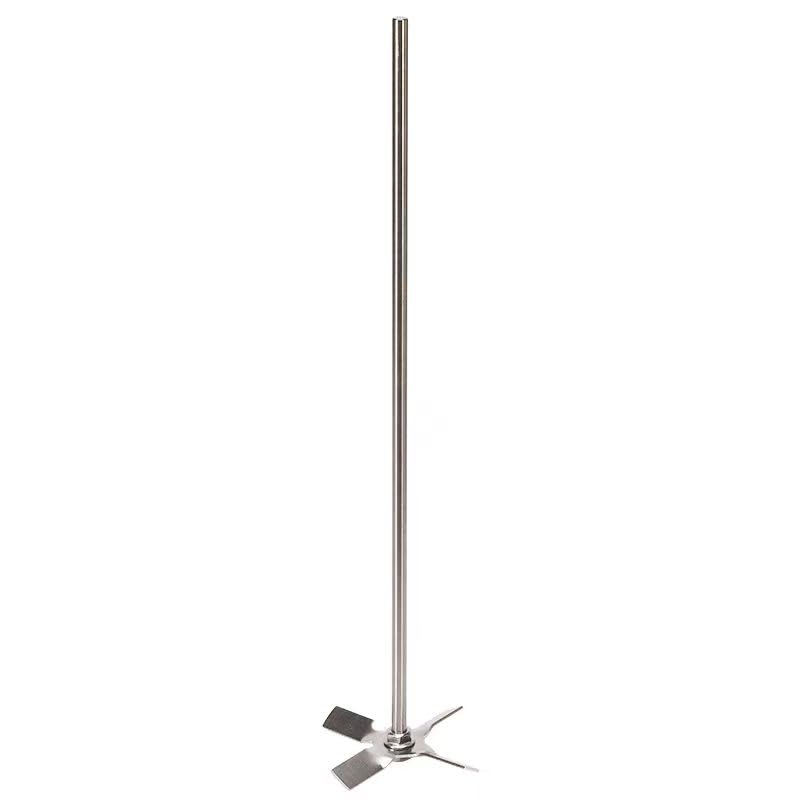 3-Blade Propeller Stirrer Rod, 304 Stainless Steel for Low-Viscosity Fluids –Lab & Industrial Use, Durable & Easy-Clean Design (Silvery, 200/6/40mm) (Cross)