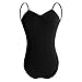 BNDDZBN Ballet Leotard Ballet Leotards for Women Dance Wear Girl Adult Cotton Lace Splice Dance Clothes Black Gymnastics Bodysuit(M 160cm to 165cm)